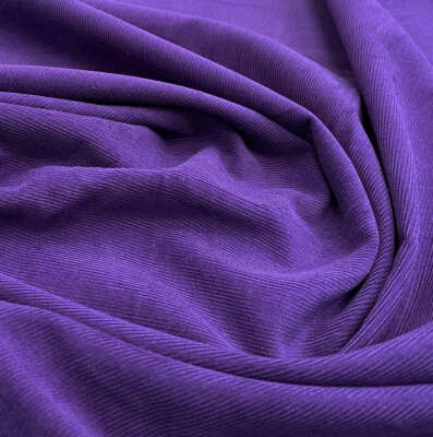 Cotton Needlecord Fabric Purple Aubergine Cord - Clothing Kids Clothes Material - Image 1 of 3
