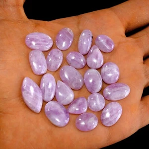 Lotto 20 pezzi pietre preziose cabochon kunzite rosa naturale 149 ct 22x11-11x11 mm #14904 - Foto 1 di 5