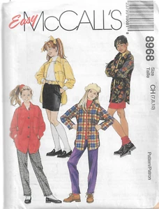 Easy McCall's #8968-Girl's Shirt-Jacket-Pull On Pants & Skirt Sz 7-8-10 - Picture 1 of 1