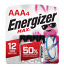 Baterie alkaliczne Energizer Max® AAA - 4 sztuki (opakowanie 2 szt.)