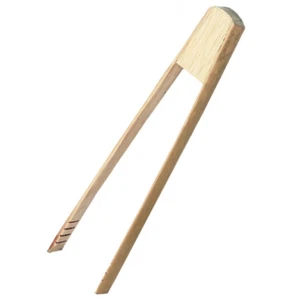 Natural Bamboo 7" Mini Serving Tong Kitchen Ice Food Party Catering Buffet Tool - Picture 1 of 1