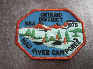 Ontario District Mad River 1976 Cloth Patch Badge Boy Scouts Scouting (L36S) - Picture 1 of 2