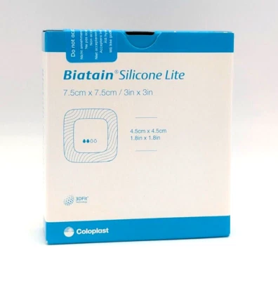 COLOPLAST GMBH Biatain Silicone Lite 7,5 x 7,5 cm - PZN 03880639 - MHD 02/2027