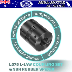 3-Piece L-Jaw Coupling Coupler Set For Log Wood Splitter 1/2"-3/4" L075 Flexible - Picture 1 of 15