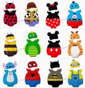 Baby Boy Girl Animal Costume Bodysuit Outfit Romper Clothes Set size 3-12 months - Picture 1 of 49