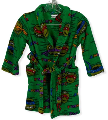 Nickelodeon Teenage Mutant Ninja Turtlles Fleece Bathrobe- Size XS   - Image 1 of 4