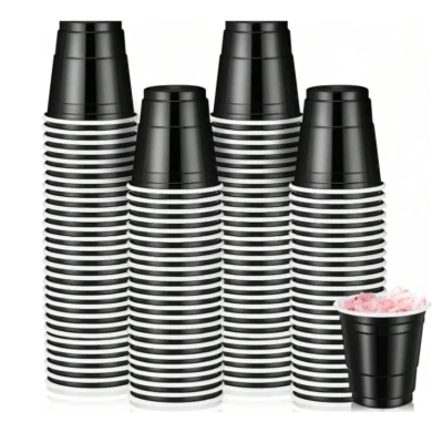 100-Pack 2 Oz Plastic Shot Glasses - Mini Cups for Party, Wedding, and Events - Image 1 of 4