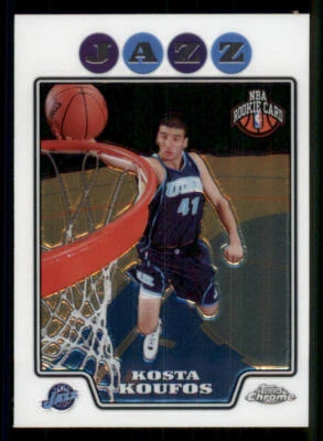 2008-09 Topps Chrome #202 Kosta Koufos RC - Image 1 of 2