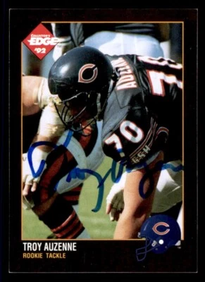 1992 Collectors Edge Football #224 Troy Auzenne Signed Autograph (no COA) - Image 1 of 2