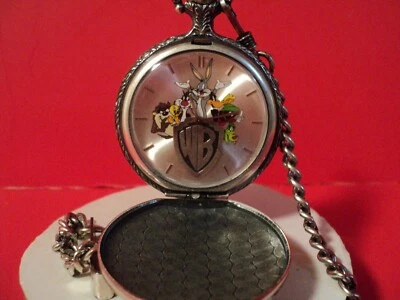 Reloj Bolsillo WARNER BROTHERS (por Fossil) Batería Nueva/con Cadena Foto 1 de 4