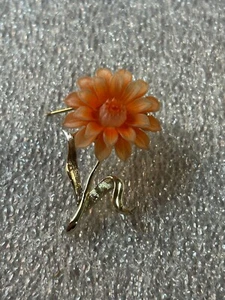 Schöne Kunststoff Blumen Anstecknadel Brosche Vintage L-190 - Bild 1 von 1