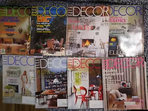 Elle Decor Magazine, Lot of 8 Issues, 90s to 2010s - Picture 1 of 4