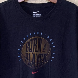 Camiseta negra Nike Spokane Hoopfest 2016 Player - Born A Player para hombre talla L - Imagen 1 de 6