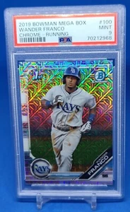 2019 Bowman Chrom Wander Franco 1. Mega Box Mojo Refraktor PSA 9 NEUWERTIG - Bild 1 von 2