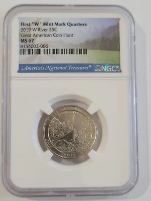 2019 W River Of No Return Quarter NGC MS67 - Image 1 of 2
