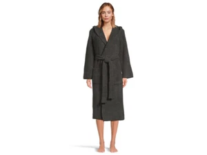 Barefoot Dreams CozyChic&trade; Rib Hooded Robe in Carbon Gr. 2 - Bild 1 von 5