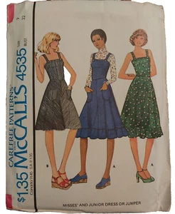 McCalls 4535 Schnittmuster Kleid oder Pullover Vintage Retro 1975 Größe 9 ungeschnitten - Bild 1 von 4