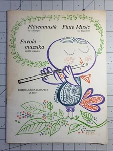 Flute Music for Beginners Kozreadja Editio Musica Busapest 1971 Paperback Book - Picture 1 of 3