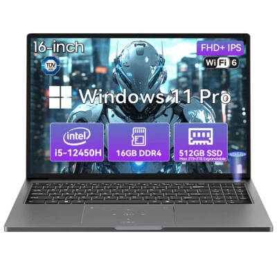 Blackview AceBook 12 Laptop Notebook 16" Intel® i5-12450H 16GB+512GB Win 11 Pro - Immagine 1 di 4