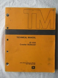 John Deere JD550 JD 550 Raupenplanierraupe Service Reparatur Technisches Handbuch TM1108 - Bild 1 von 12