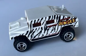 Hot Wheels Hummer Humvee 4x4 Truck Jungle Racer ⚪️ White Mattel 1:64 Diecast Toy - Picture 1 of 5