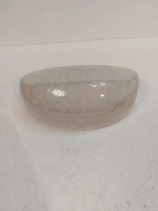 Coach Sonnenbrille Brille Hartschalenetui Muschelschale Stil weiß mit Prägung "C" - Bild 1 von 8