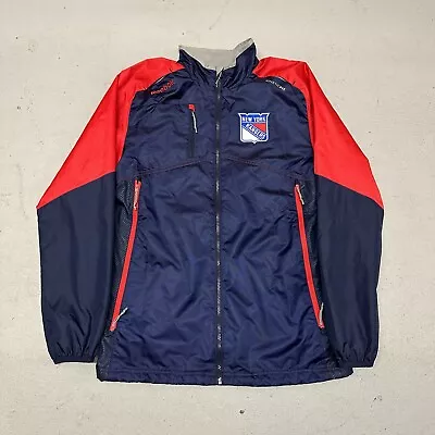 Reebok Center Ice Collection New York Rangers NHL Jacket Full Zip Size S Kinetic - Image 1 of 4