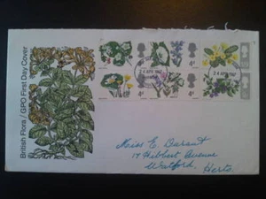 BRITISH FLORA FDC 24 APR 1967 #1 - Picture 1 of 1