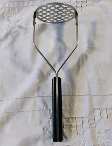 Vintage Ekco Feuerstein Kartoffelstampfer Edelstahl Vanadium 10" Zoll Made in USA  - Bild 1 von 10