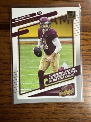 2021 Donruss - Alex Smith - Highlights SP - Washington Commanders - Image 1 of 2