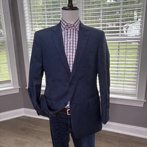 Tommy Hilfiger Hombres Talla 40R Azul Blazer Abrigo Deportivo Informal Chaqueta Traje de Lana - Imagen 1 de 12