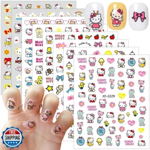 8x Niedliche Katze Nagel Charms, Selbstklebende Kawaii Nagel Design Aufkleber-3D Sticker - Bild 1 von 5