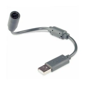 USB Breakaway Dongle Cable Cord Adapter For Xbox 360 PC Wired Controller - Picture 1 of 4