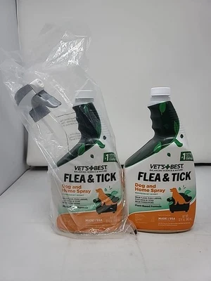 2pk Vet's Best Flea & Tick Natural Dog & Home Spray Pepermint Scent 32fl Oz Each - Image 1 of 4