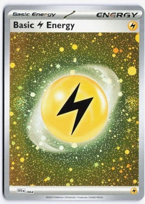 Basic Lightning Energy (Cosmos Holo) Common SV01: Scarlet & Violet Base Set 004 - Image 1 of 2