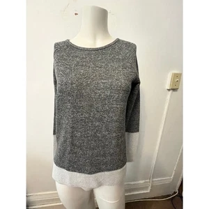 Vintage Whetherly sweater size XS round neck grey silver long sleeve sweater - Picture 1 of 9
