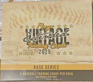 2025 ONYX VINTAGE BASEBALL BASE EXTENDED FACT SEALED HOBBY BOX 150 CARDS 5 AUTOS - Bild 1 von 1