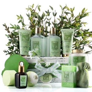 Christmas Tea Tree Bath Set - Luxury Home Spa Set with Calming Mint Fragrance... - Foto 1 di 8