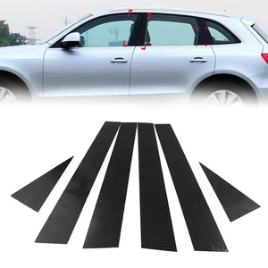 Für Audi Q5 2012-17 6x Auto-Außentür Fenster B-Säule Pfostenabdeckung Zierleiste - Bild 1 von 14