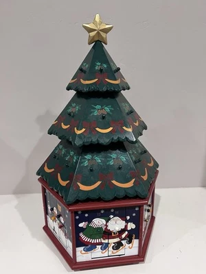 Kirkland Signature Wooden Advent Calendar Christmas Tree 24 Ornaments Complete - Image 1 of 4