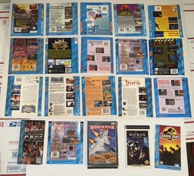 Sega Cd Original Back Art Works Onlys No Games / No Cases .. Vay Lot