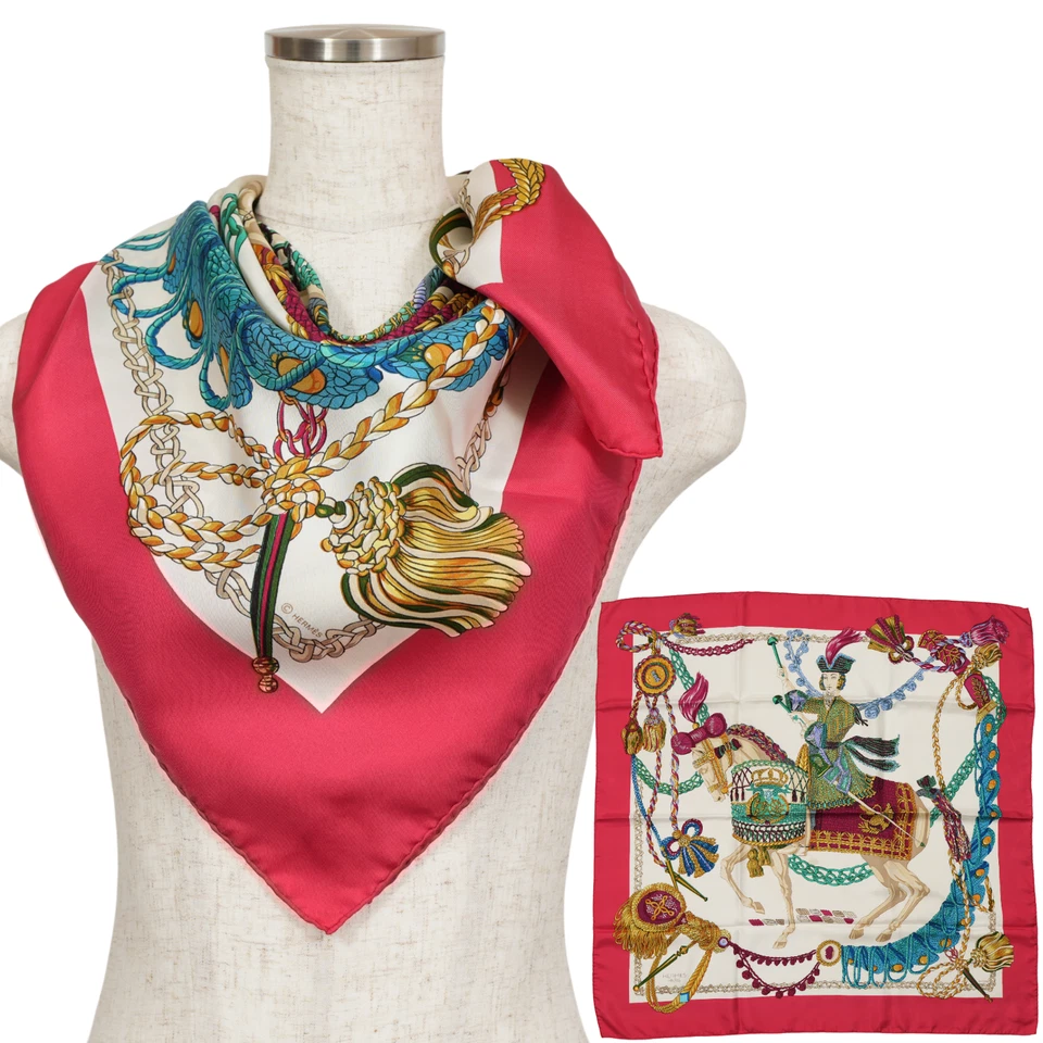 HERMES Carre 90 "Le Timbalier" 100% Silk Scarf Vintage Rare Cleaned - Image 1 of 4