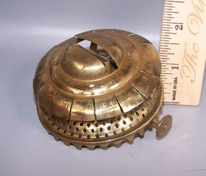 Antike Messing Collins Öllampe Brenner Innen Spannstil - Bild 1 von 7