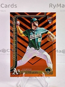 Actualización de béisbol Justin Sterner RC 2025 Topps #US252 Base Holiday Oakland A’s - Imagen 1 de 2