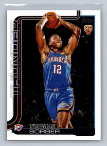 2025-26 Topps Thomas Sorber #215 Rookie Oklahoma City Thunder - Bild 1 von 2