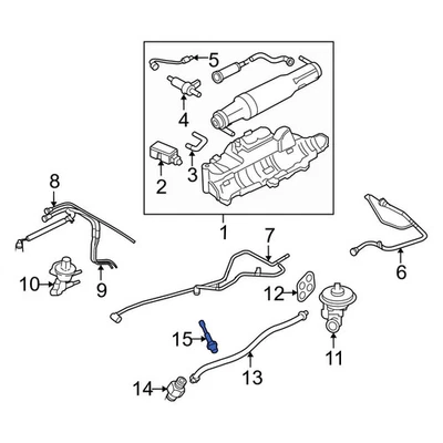 For Mercury Grand Marquis 1992-2011 Mercury GU2Z9G444A Rear Right Oxygen Sensor Foto 1 de 4