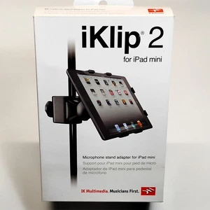 NEW IK Multimedia iKlip 2 Universal Mic Stand Adapter for Apple iPad mini - Picture 1 of 9