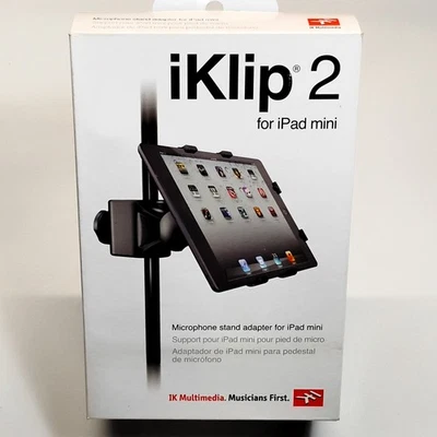 NEW IK Multimedia iKlip 2 Universal Mic Stand Adapter for Apple iPad mini - Image 1 of 4