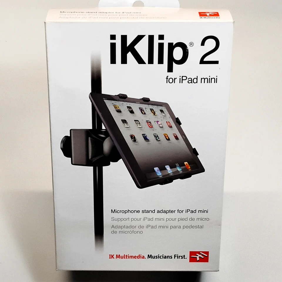 NEW IK Multimedia iKlip 2 Universal Mic Stand Adapter for Apple iPad mini - Image 1 of 4