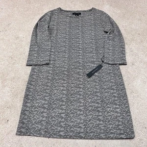 Tahari Kleid Beige Schwarz Langarm Damen Größe Small Neu mit Etikett - Bild 1 von 11